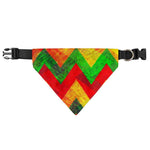 Zig Zag Reggae Pattern Print Over The Collar Dog Bandana