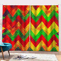 Zig Zag Reggae Pattern Print Pencil Pleat Curtains