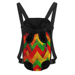 Zig Zag Reggae Pattern Print Pet Carrier Backpack