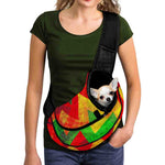 Zig Zag Reggae Pattern Print Pet Sling Carrier