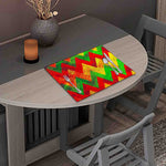 Zig Zag Reggae Pattern Print Placemat