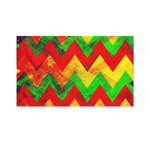 Zig Zag Reggae Pattern Print Polyester Flag