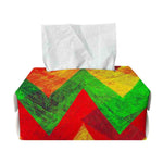Zig Zag Reggae Pattern Print Rectangle Tissue Box Cover