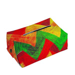 Zig Zag Reggae Pattern Print Rectangle Tissue Box Cover