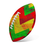 Zig Zag Reggae Pattern Print Rugby Ball
