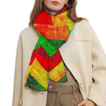 Zig Zag Reggae Pattern Print Scarf