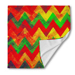 Zig Zag Reggae Pattern Print Silk Bandana