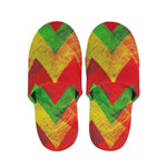 Zig Zag Reggae Pattern Print Slippers