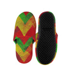 Zig Zag Reggae Pattern Print Slippers