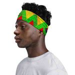 Zig Zag Reggae Pattern Print Sports Headband