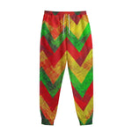 Zig Zag Reggae Pattern Print Sweatpants