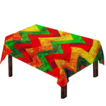 Zig Zag Reggae Pattern Print Tablecloth