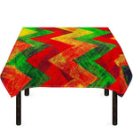Zig Zag Reggae Pattern Print Tablecloth