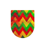 Zig Zag Reggae Pattern Print Toilet Lid Cover