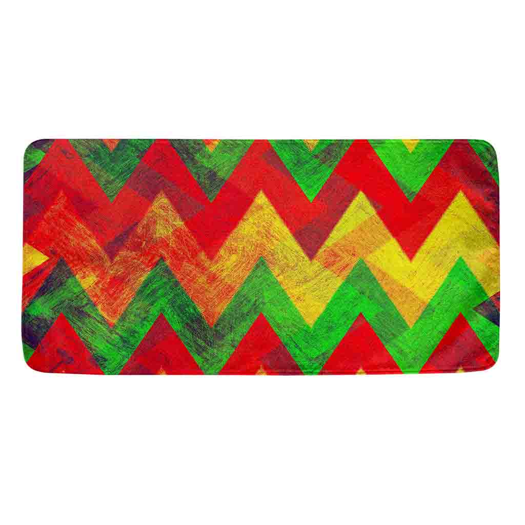 Zig Zag Reggae Pattern Print Towel