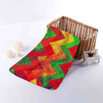 Zig Zag Reggae Pattern Print Towel