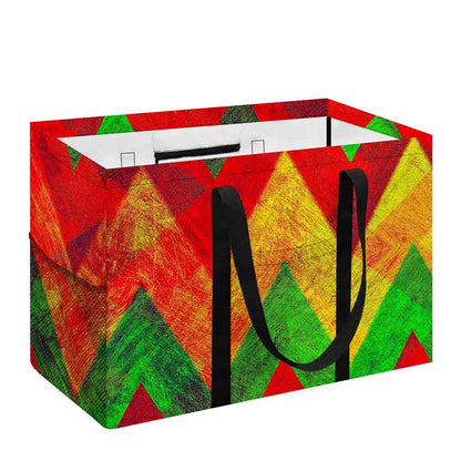 Zig Zag Reggae Pattern Print Utility Tote Bag