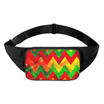 Zig Zag Reggae Pattern Print Waist Bag
