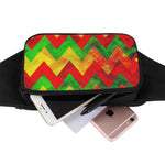 Zig Zag Reggae Pattern Print Waist Bag