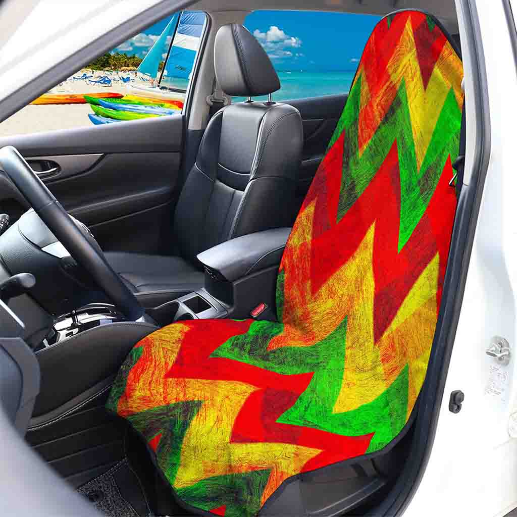 Zig Zag Reggae Pattern Print Waterproof Car Seat Cover