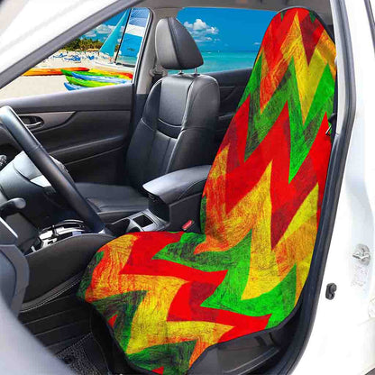 Zig Zag Reggae Pattern Print Waterproof Car Seat Cover