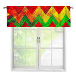 Zig Zag Reggae Pattern Print Window Valance