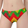 Zig Zag Reggae Pattern Print Women's Panties