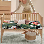 Zig Zag Tropical Pattern Print Baby Crib Sheet