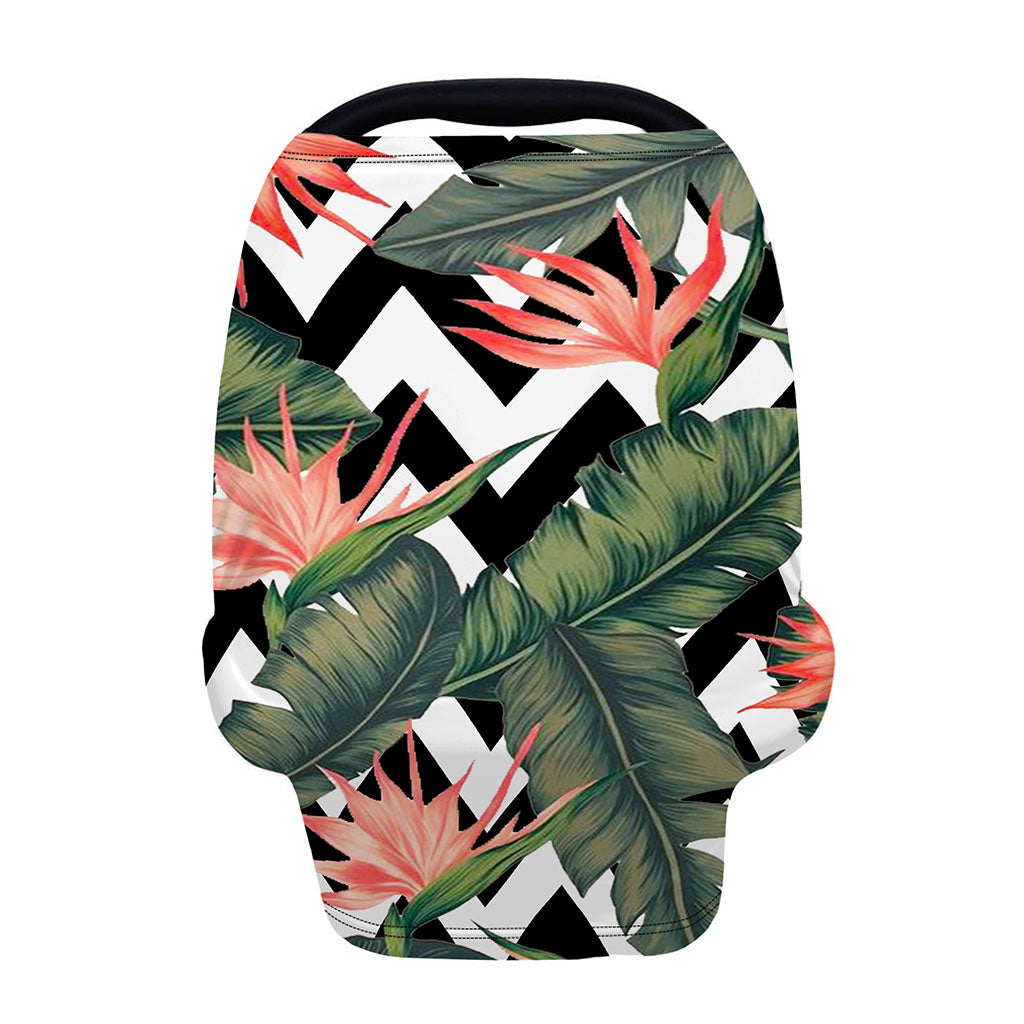 Zig Zag Tropical Pattern Print Baby Seat Cover