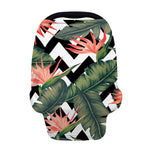 Zig Zag Tropical Pattern Print Baby Seat Cover