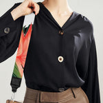 Zig Zag Tropical Pattern Print Bag Strap