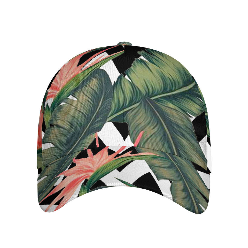 Zig Zag Tropical Pattern Print Baseball Cap