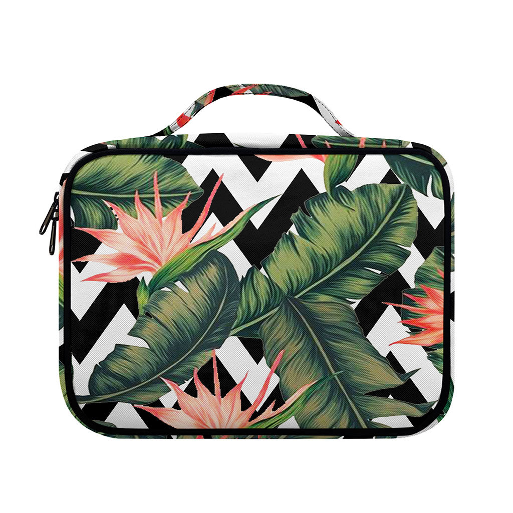 Zig Zag Tropical Pattern Print Briefcase Bible Bag