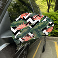 Zig Zag Tropical Pattern Print Car Side Mirror Covers