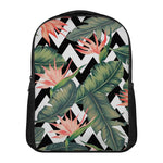 Zig Zag Tropical Pattern Print Casual Backpack