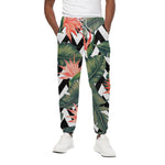 Zig Zag Tropical Pattern Print Cotton Pants