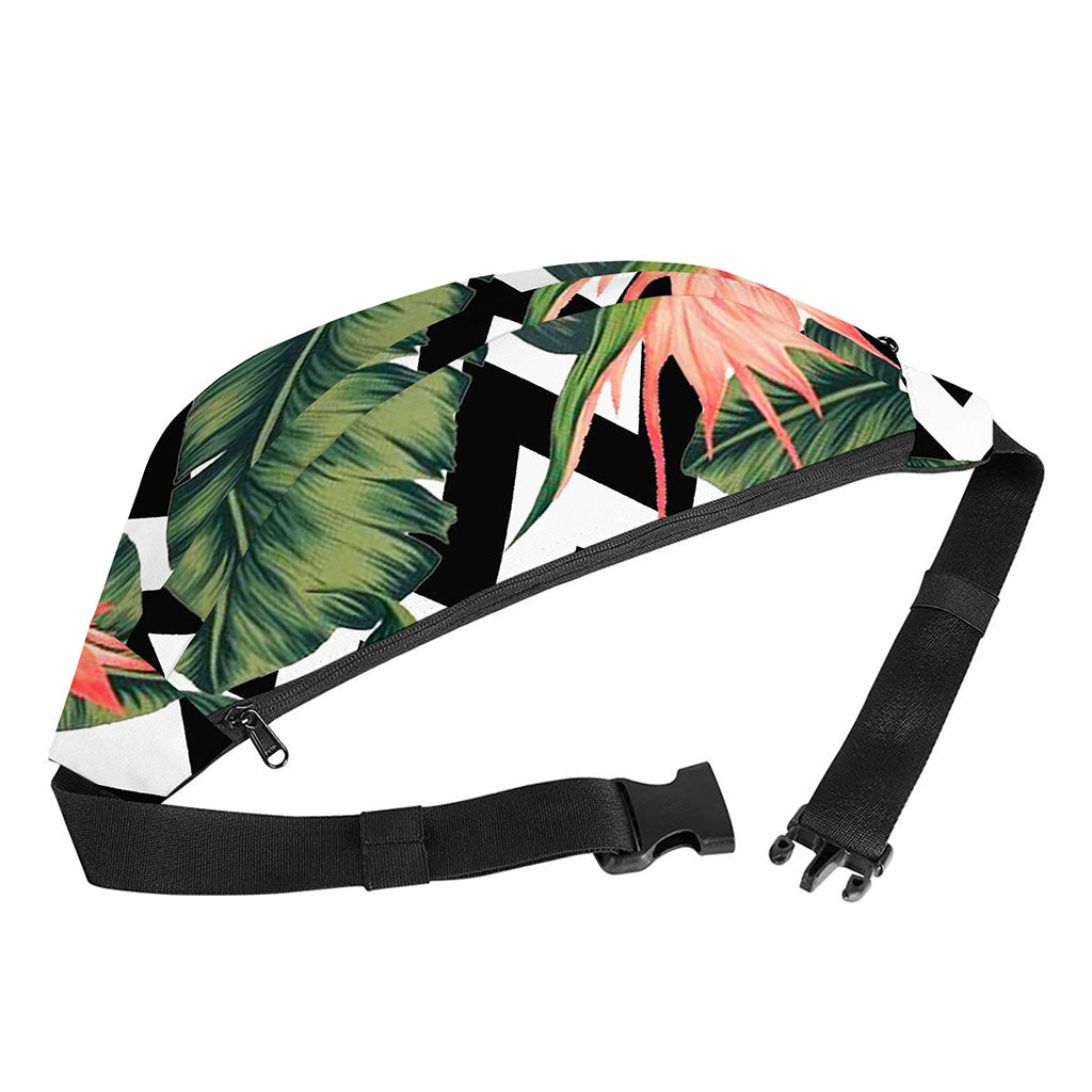 Zig Zag Tropical Pattern Print Fanny Pack