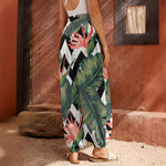 Zig Zag Tropical Pattern Print Harem Pants