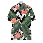 Zig Zag Tropical Pattern Print Hawaiian Shirt