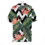 Zig Zag Tropical Pattern Print Hawaiian Shirt
