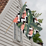Zig Zag Tropical Pattern Print House Flag