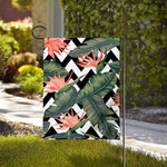 Zig Zag Tropical Pattern Print House Flag