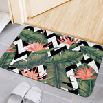 Zig Zag Tropical Pattern Print Indoor Door Mat