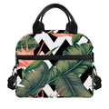 Zig Zag Tropical Pattern Print Insulated Lunch Bag