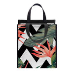 Zig Zag Tropical Pattern Print Insulated Lunch Tote