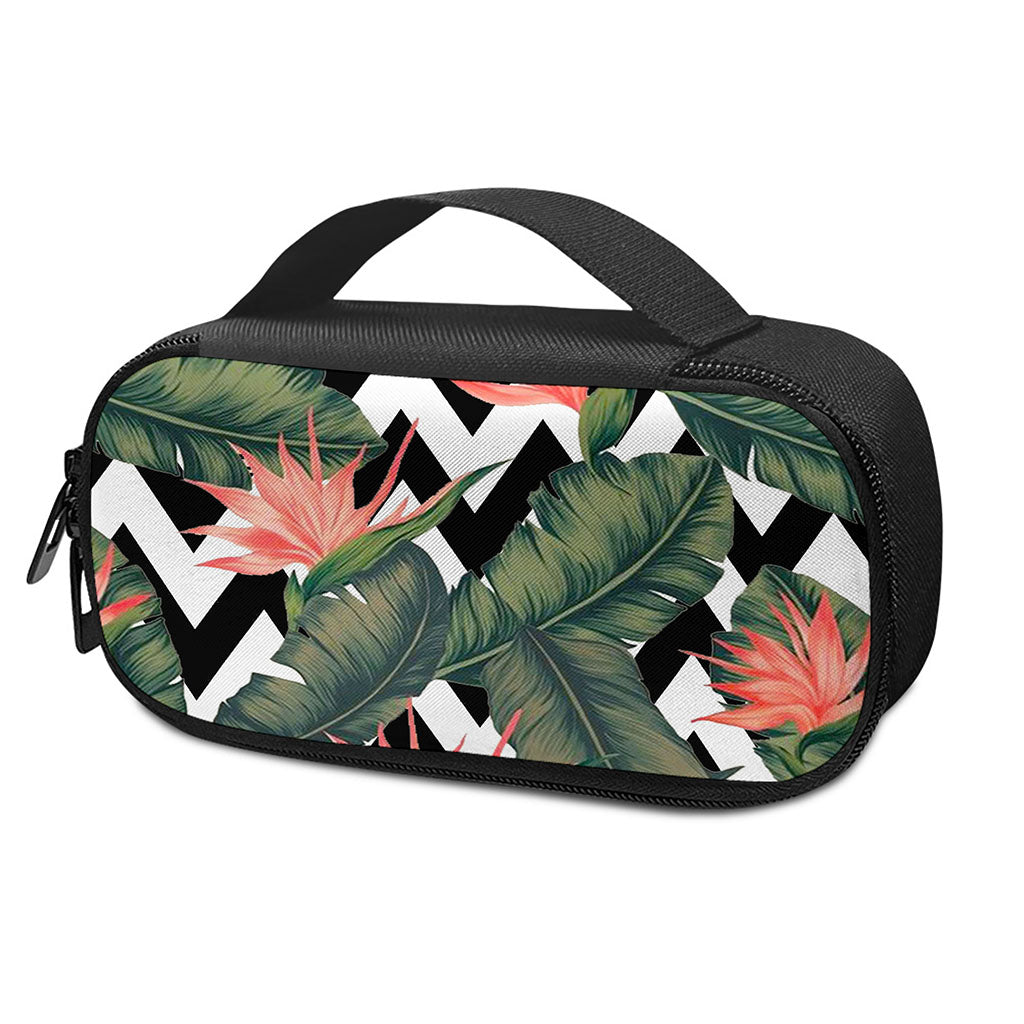 Zig Zag Tropical Pattern Print Insulin Cooler Travel Case