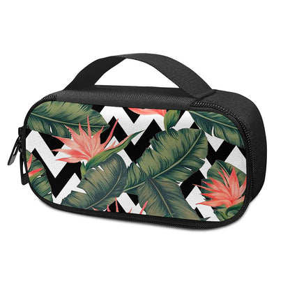 Zig Zag Tropical Pattern Print Insulin Cooler Travel Case