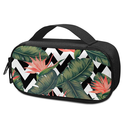 Zig Zag Tropical Pattern Print Insulin Cooler Travel Case