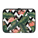 Zig Zag Tropical Pattern Print Laptop Sleeve