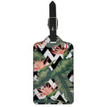 Zig Zag Tropical Pattern Print Luggage Tag
